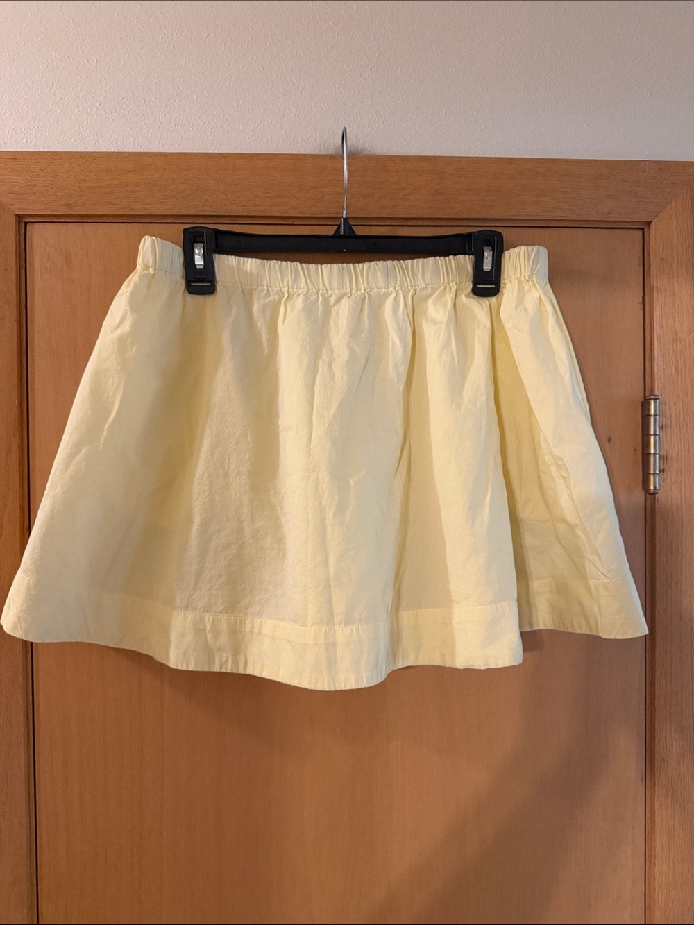 Free-est Free People Women’s Milani Cotton Elastic Waist Mini Skirt Yellow XL - Picture 4 of 8